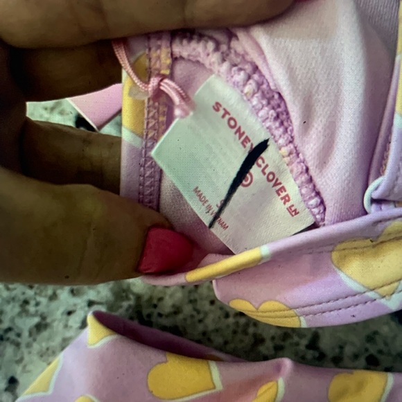 Stoney Clover Lane x Target Heart Swimsuit Bikini Top - Picture 3 of 4